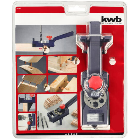 KWB Dübel-Bohrlehre-Set DÜBELPROFI, 758100, 154-teilig