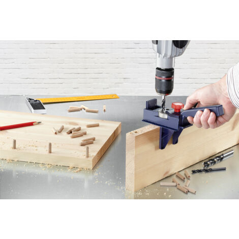 KWB Dübel-Bohrlehre-Set DÜBELPROFI, 758100, 154-teilig