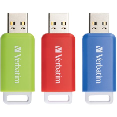 VERBATIM USB-2.0-Stick Databar 3er Pack (16GB, 32GB & 64GB) (1/5)