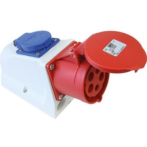 PCE CEE-Wandsteckdose Steckdose, 5-polig, 32 A, 230/400 V, IP44