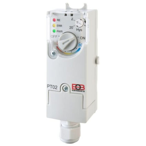 EOB Anlegethermostat 646, elektronisch, PT02, weiß