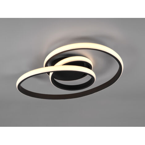 REALITY LED-Deckenleuchte SANSA, R62751132, 18,5 W, 2050 lm, schwarz-matt (1/5)