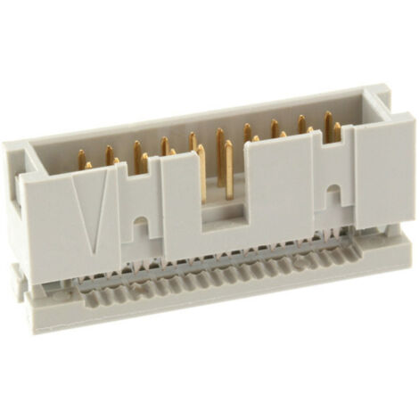 ECON CONNECT Wannenstecker WSK16G, 16-pol., grau, RM 2,54 mm, DIN 41651 (1/2)