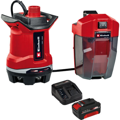 EINHELL Akku-Schmutzwasserpumpe GE-DP 18/25 Li + Starterset