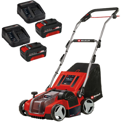 EINHELL Akku-Vertikutierer-Lüfter GE-SA 36/35 Li + 2x Starterset