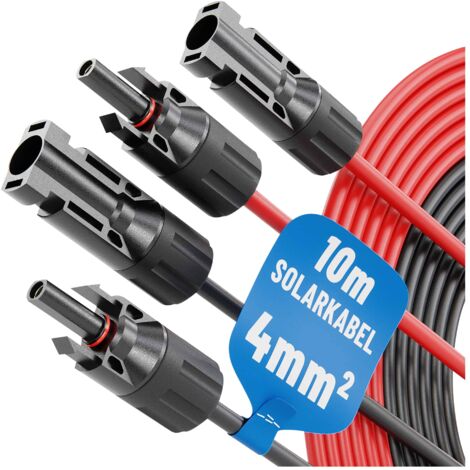ABSINA Solarkabel-Set 910003, MC4, 2x 10 m, 4 mm² (1/5)