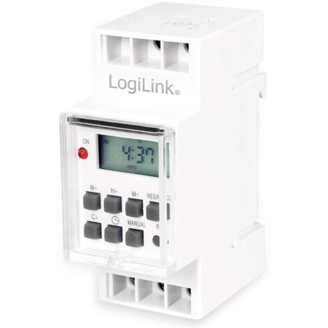 LOGILINK Digitale Wochenzeitschaltuhr ET0010, zur Hutschienenmontage (1/5)