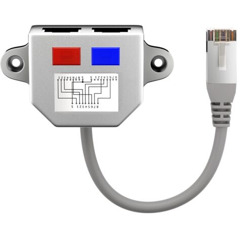 GOOBAY CAT.5 Kabel-Splitter Beschaltung Ethernet + ISDN (1/3)