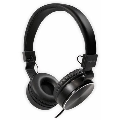 LOGILINK On-Ear Kopfhörer HS0049BK, faltbar, schwarz (1/5)