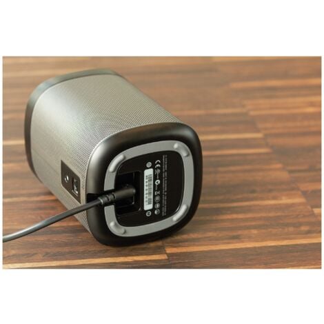 GOOBAY Euro-Netzkabel mit Doppelnutkupplung, schwarz, 5m, 90°, geeignet für SONOS PLAY 1 und 5