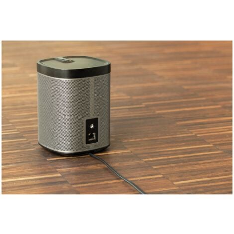 GOOBAY Euro-Netzkabel mit Doppelnutkupplung, schwarz, 5m, 90°, geeignet für SONOS PLAY 1 und 5