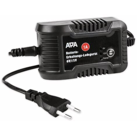 APA Batterie-Ladegerät mit Starthilfe (Ladestrom: 2 - 20 A, Geeignet für:  AGM-/Gel-/Nass-/Blei-Säure-Batterien 6/12 V)