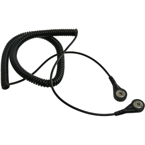 QUADRIOS Spiralkabel 1903EC016, 3,6 m, 2x Knopf 4 mm