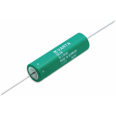 VARTA Lithium-Batterie CR AA-CD, mit Axialdraht, 3 V-, 2000 mAh
