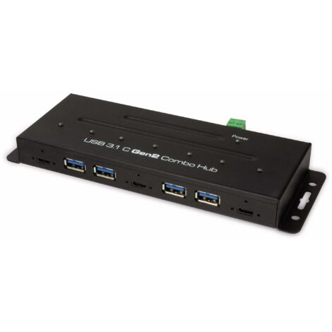 LOGILINK USB3.1 Industrie-Hub UA0319, 7-port, 3x USB-C/4x USB-A (1/2)