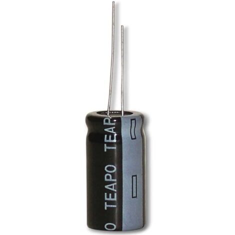 TEAPO Alu-Elko 220µF, 35V, radial, RM 3,5, KSY227M035S1A5G15K