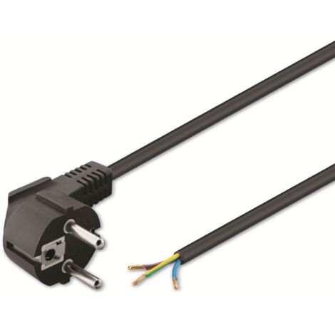 GOOBAY Schutzkontaktkabel NK 103 S-300, 3 m, schwarz (1/2)