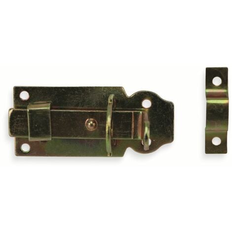 Bolzen-Riegel Tor-Riegel Tür-Verschluss Schub-Riegel verzinkt schwarz 7 10  15 cm