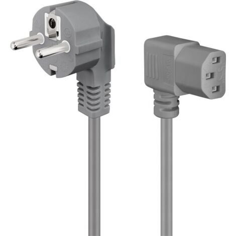 GOOBAY Kaltgerätekabel, 2 m, grau (1/4)