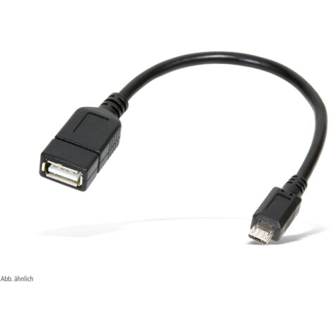 S-IMPULS OTG-Adapterkabel mit Micro-B Stecker, 15 cm