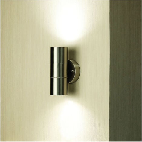 V-TAC Up Down Strahler VT-7622 (7500), 230V, GU10, IP 44, Edelstahl