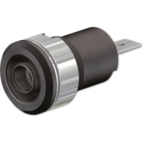 STÄUBLI Sicherheitsbuchse, 23.3070-21, 4 mm , schwarz, 1000 V, CAT III, 24 A (1/3)