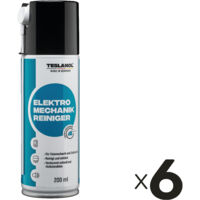 TESLANOL 26017 Elektro-Mechanik-Reinigerspray, 200 ml, 6 Stück