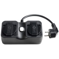 EDIMAX WLAN-Steckdose SP-1122WTO, 2-fach, für den Außenbereich, schwarz
