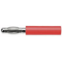 SCHÜTZINGER Büschelstecker, A 40 - 20 Ni / RT, Rot, 4 mm