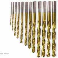 DAYTOOLS HSS-Spiralbohrer, titaniumbeschichtet, Ø 1,90 mm, 10 Stück