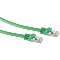 RJ45 Patchkabel S/FTP (PIMF), m. CAT.7 Rohkabel, 2 m, grün