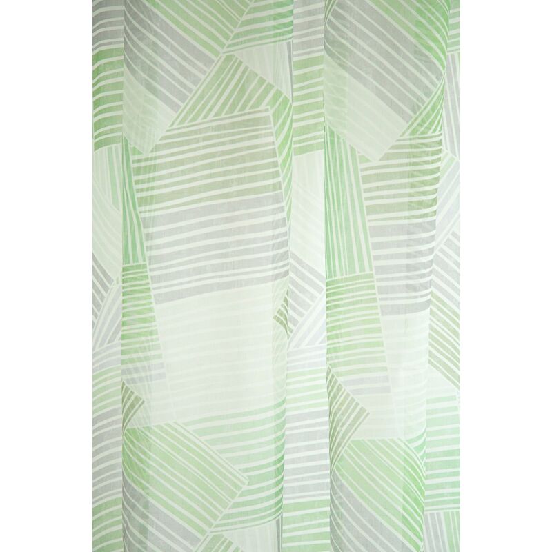 Vorhang mit verdeckten Schlaufen Vitas grün/grau 140x245cm&nbsp5479-06