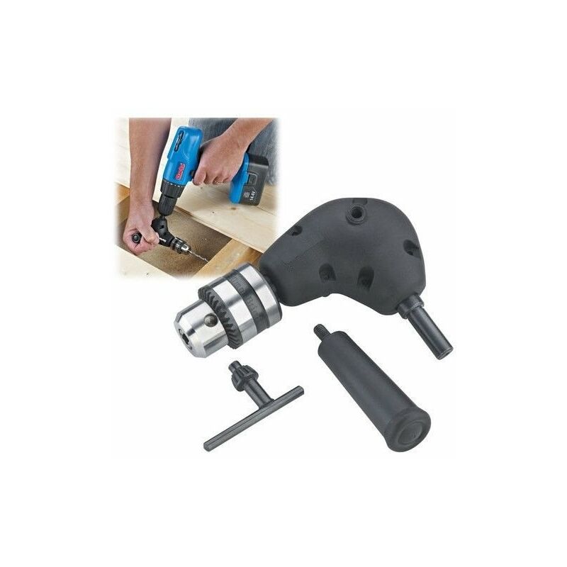 Kit Avvitatore Angolare 14 Pezzi - 105&deg; Per Spazi Stretti, Con Prolunga Flessibile E Punte