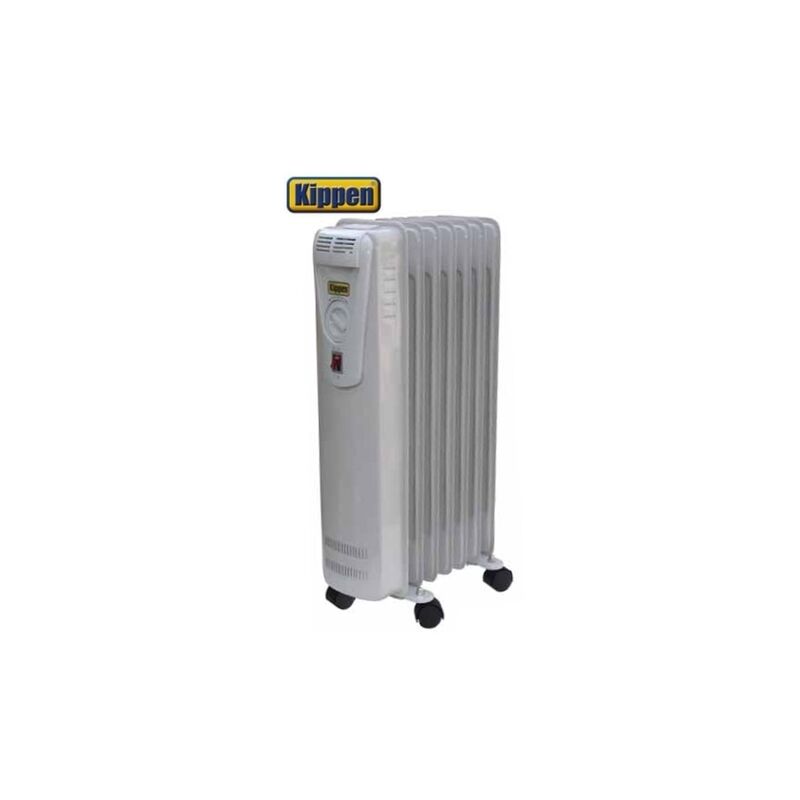 Termoventilatore A Olio Niklas 7 Elementi 1500W Con Ruote E Termostato - Riscaldamento Efficiente 230V