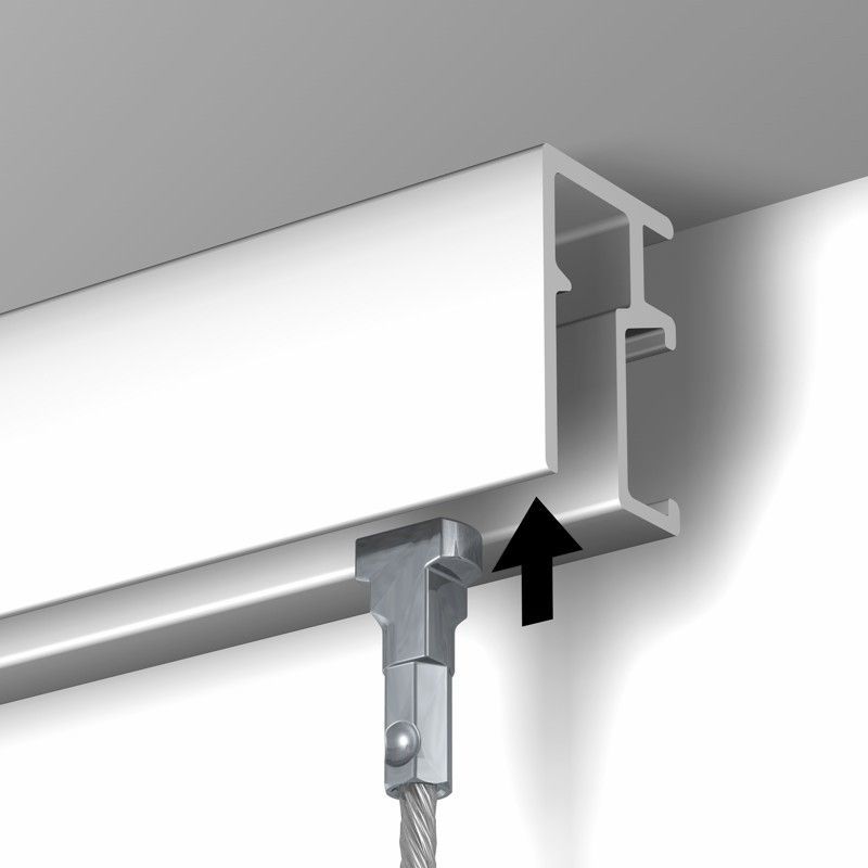 Système J-Trac de tringles à rideaux de sécurité anti-pendaison à fixer au  plafond