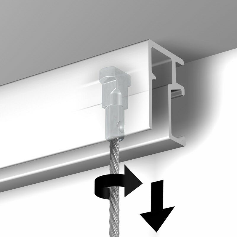 Système J-Trac de tringles à rideaux de sécurité anti-pendaison à fixer au  plafond