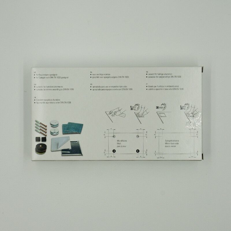 Kit de fixation murale anti-mouvement (magnétique) pour miroir, Dibond,  signalétique - Charge 12 kg maxi