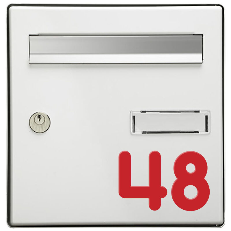 DECOHO - Numéro pour boite aux lettres personnalisable rectangle