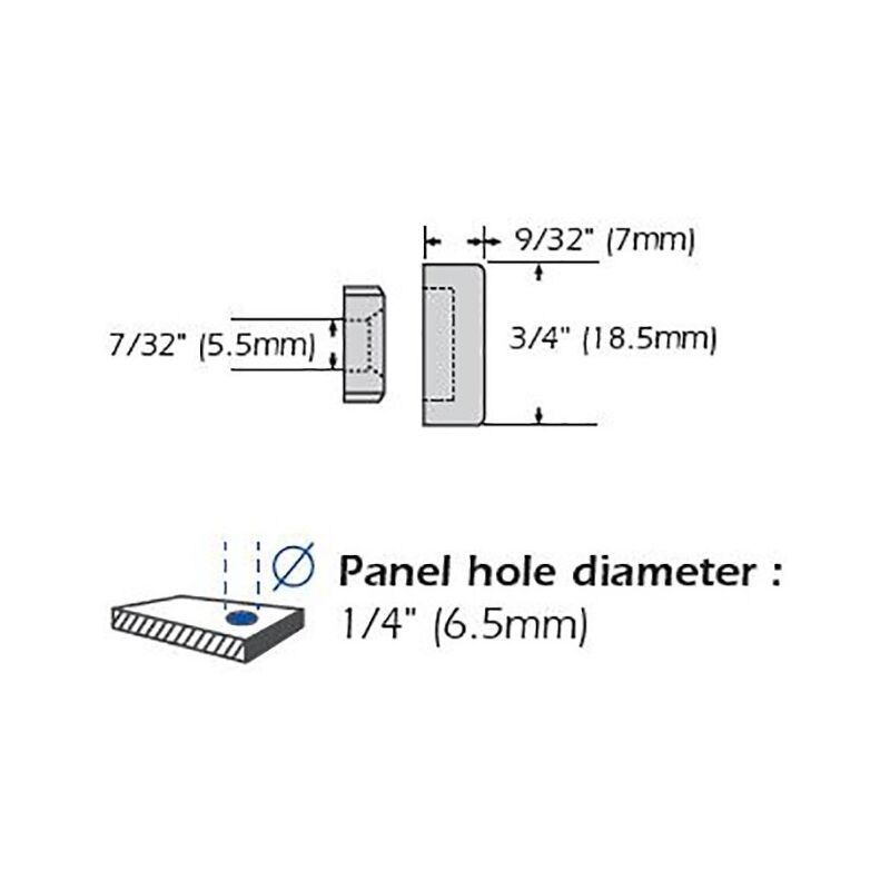 Cache Vis Ø 18 mm Noir - Fixation pour la signalétique - Altumis