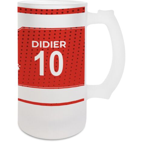 Chope de bière personnalisable avec prénom pour motard