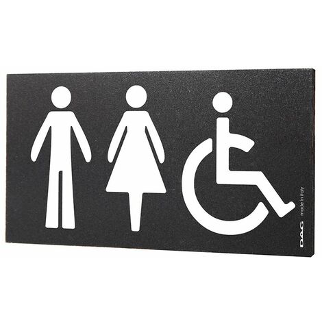 Sticker autocollant de signalisation ''toilettes handicapé