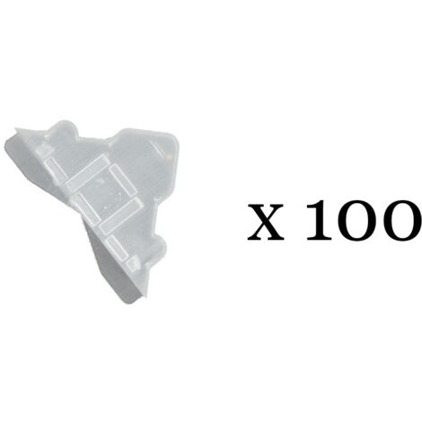 100 angles de protection transparents 5-6 mm pour Dibond, miroir, verre, signalétique