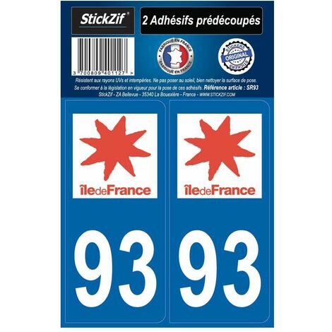 1 sticker pour plaque d'immatriculation MOTO , 2B CORSE, noir