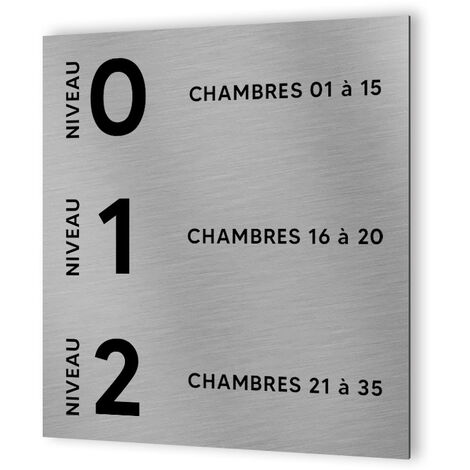 Numéro pour boite aux lettres personnalisable par gravure modèle Fleur  couleur or brossé chiffres noirs - Fabrication française