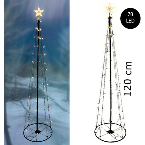 LED Metall Weihnachtsbaum 120 cm Außen-MLK058W-linder