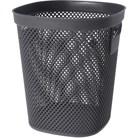 Abfalleimer Papierkorb Kunststoff 26X26xH30cm-027000230-var-Anthrazit