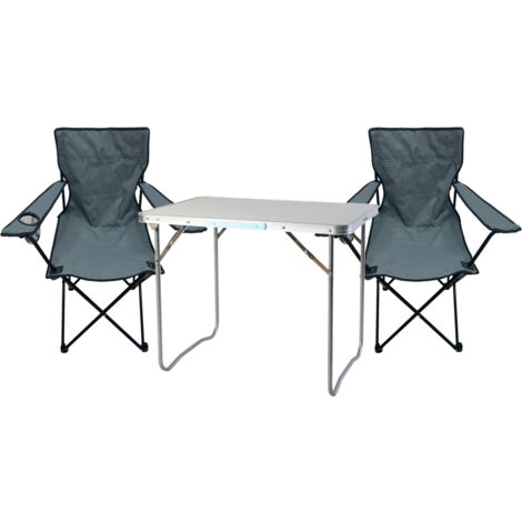 3-teiliges Campingmöbel Set Schwarz-MMC330871+2xMPO2481 (1/5)
