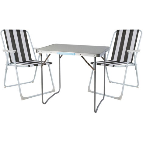 3-teiliges Campingmöbel Set 70x50x59cm-MMC330870+2xMPO2600SA (1/4)