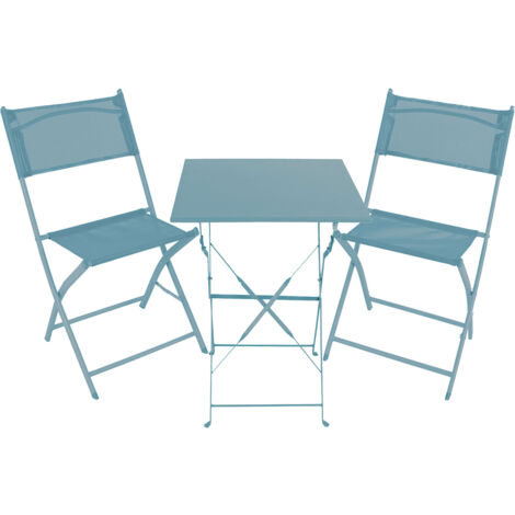 3tlg Bistroset Gartenmöbelset Türkis-MGM6000TB-3tlg (1/5)
