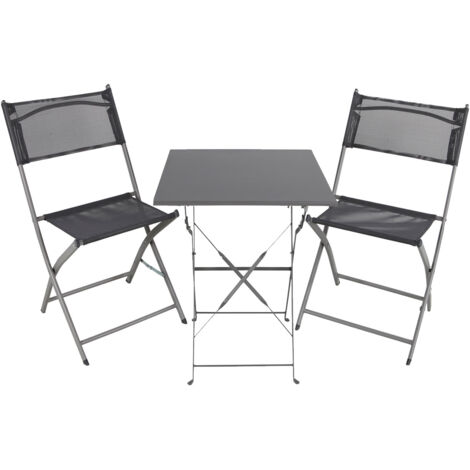 3tlg Bistroset Gartenmöbelset Anthrazit-MGM6000G-3tlg (1/5)